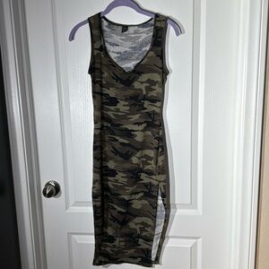 Camouflage Midi Dress